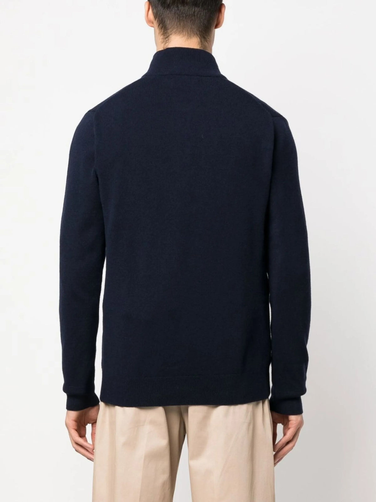 Maglione Con Mezza Zip - Blu