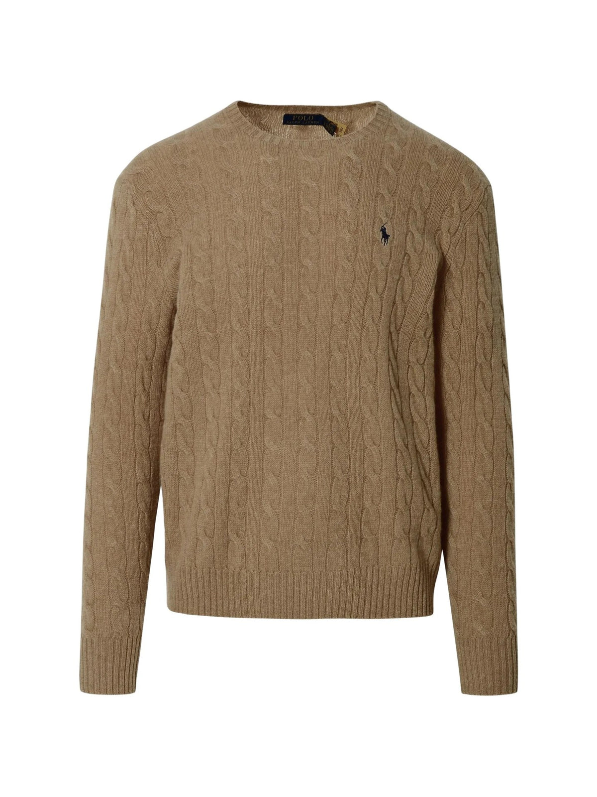 Maglione Girocollo A Trecce - Beige