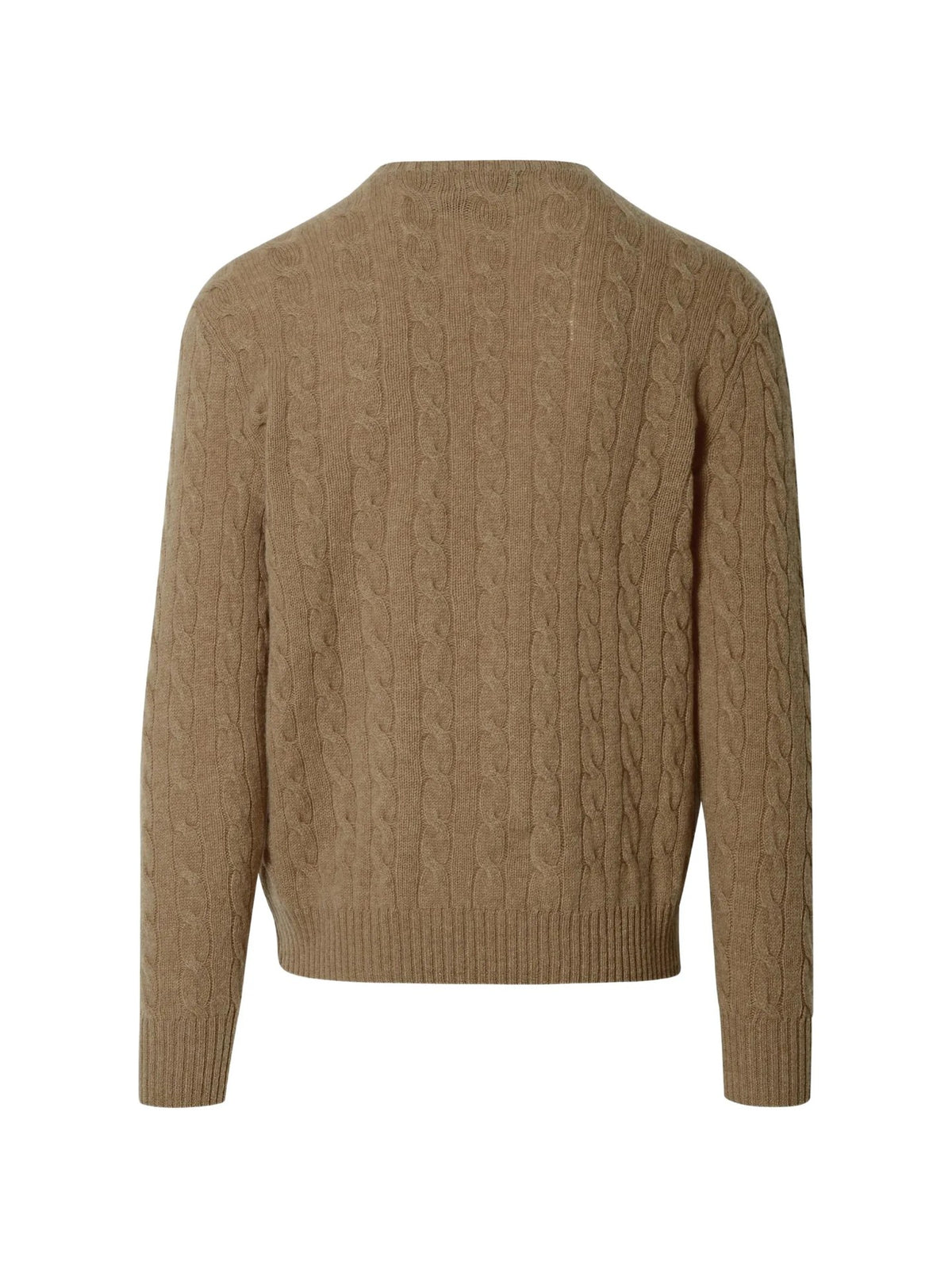 Maglione Girocollo A Trecce - Beige