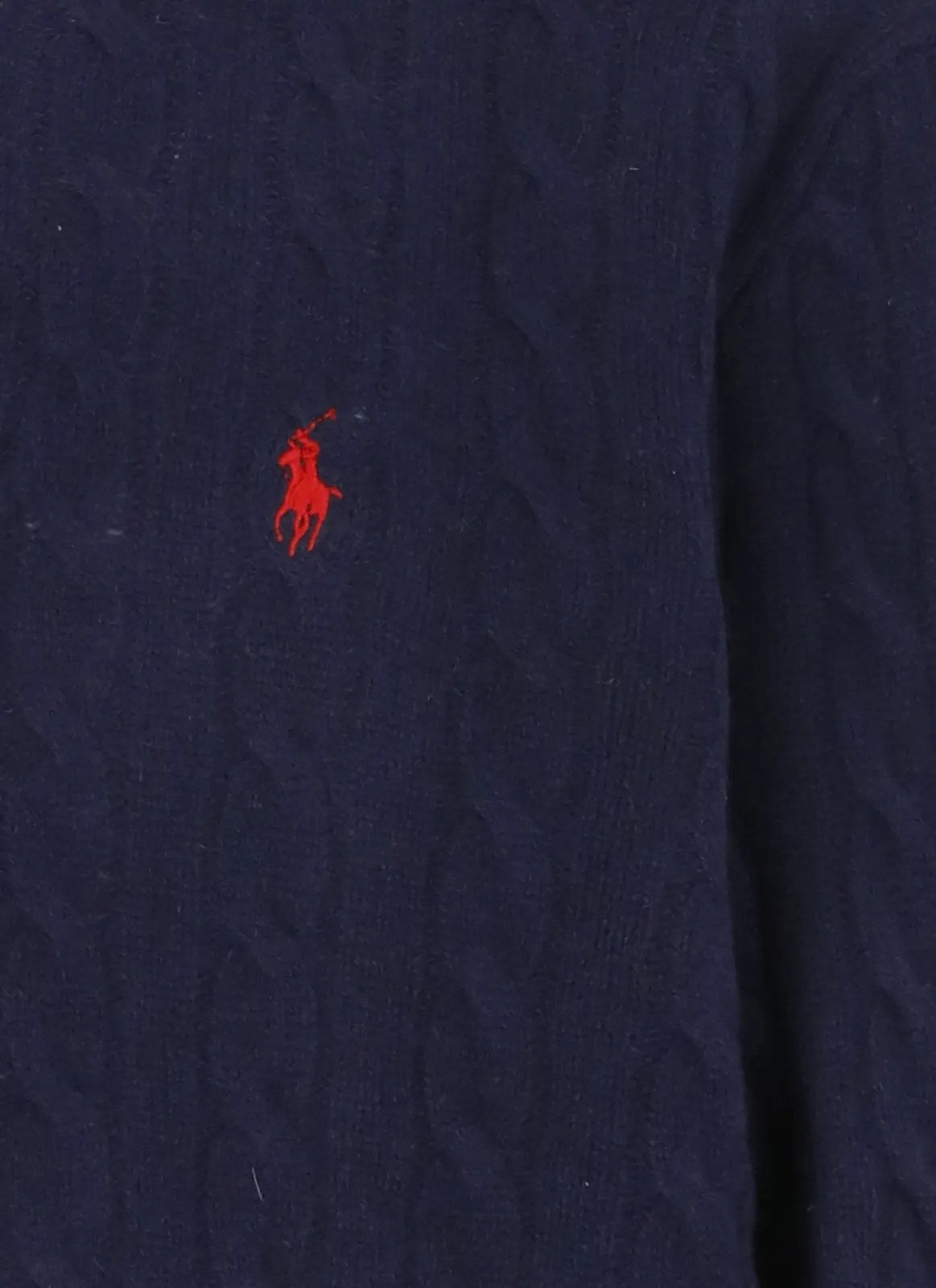 Maglione Girocollo A Trecce - Blu