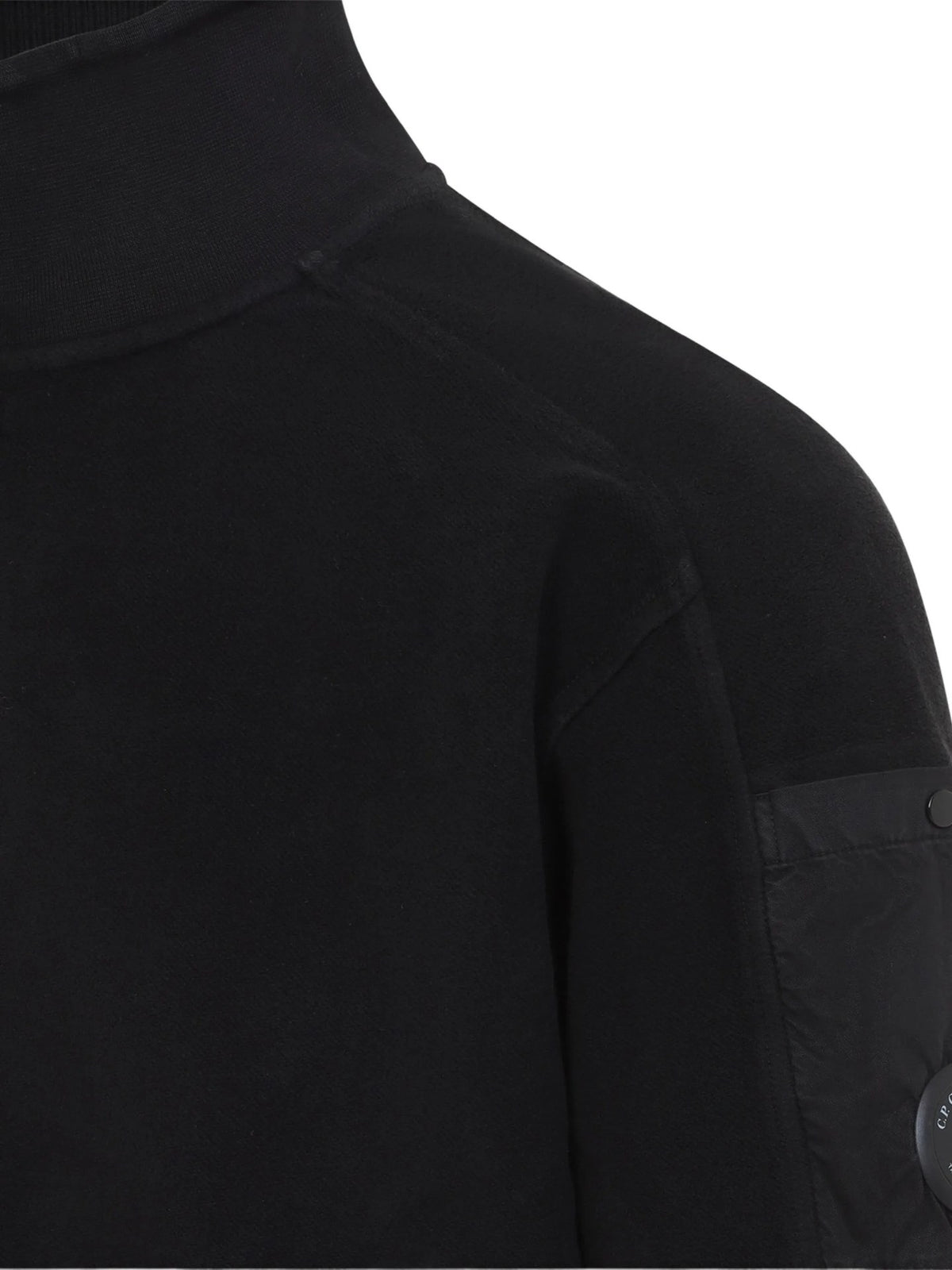 Felpa Con Zip - Nero