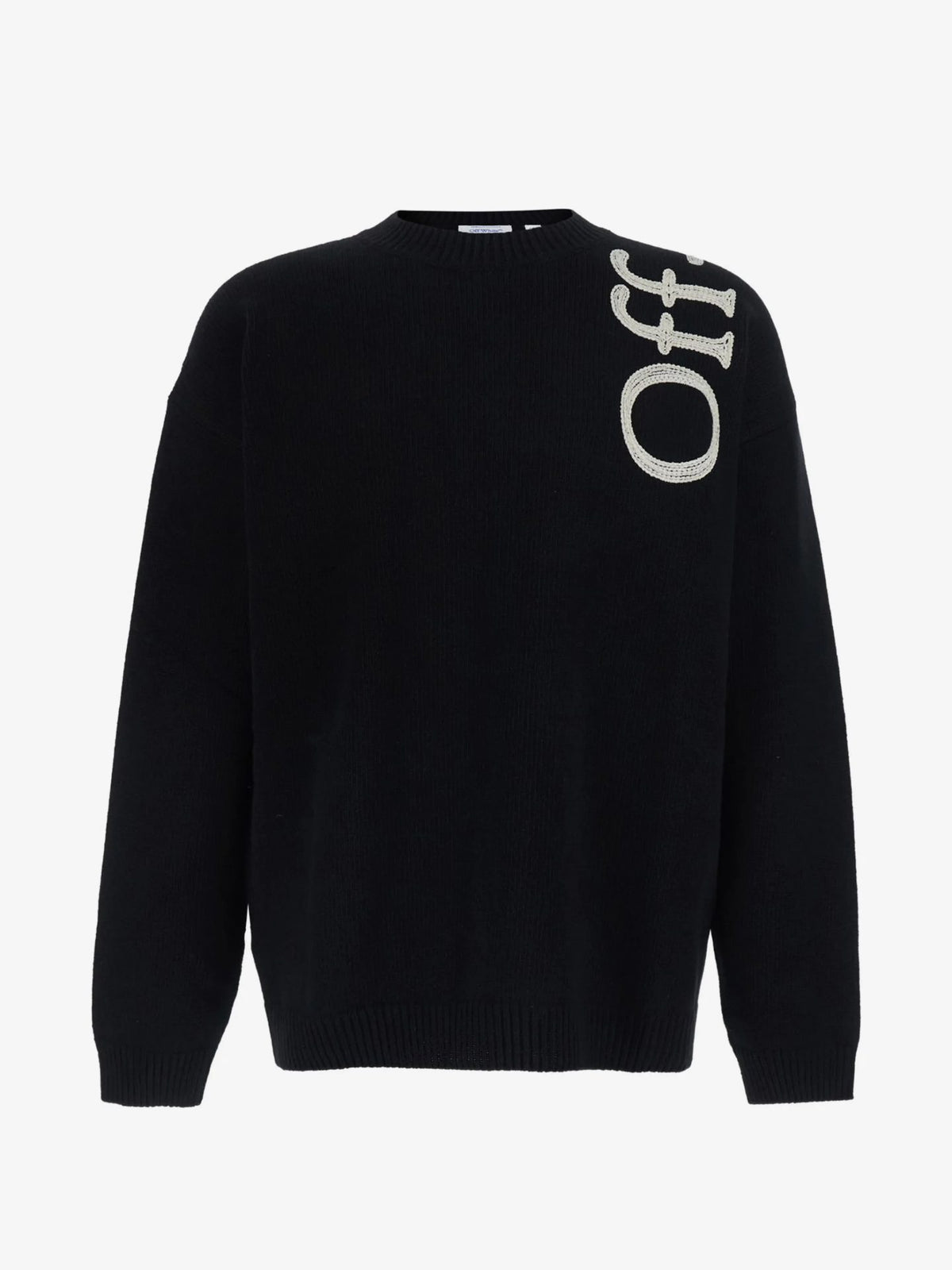 Vertical Bookish Knit Crewneck - Nero