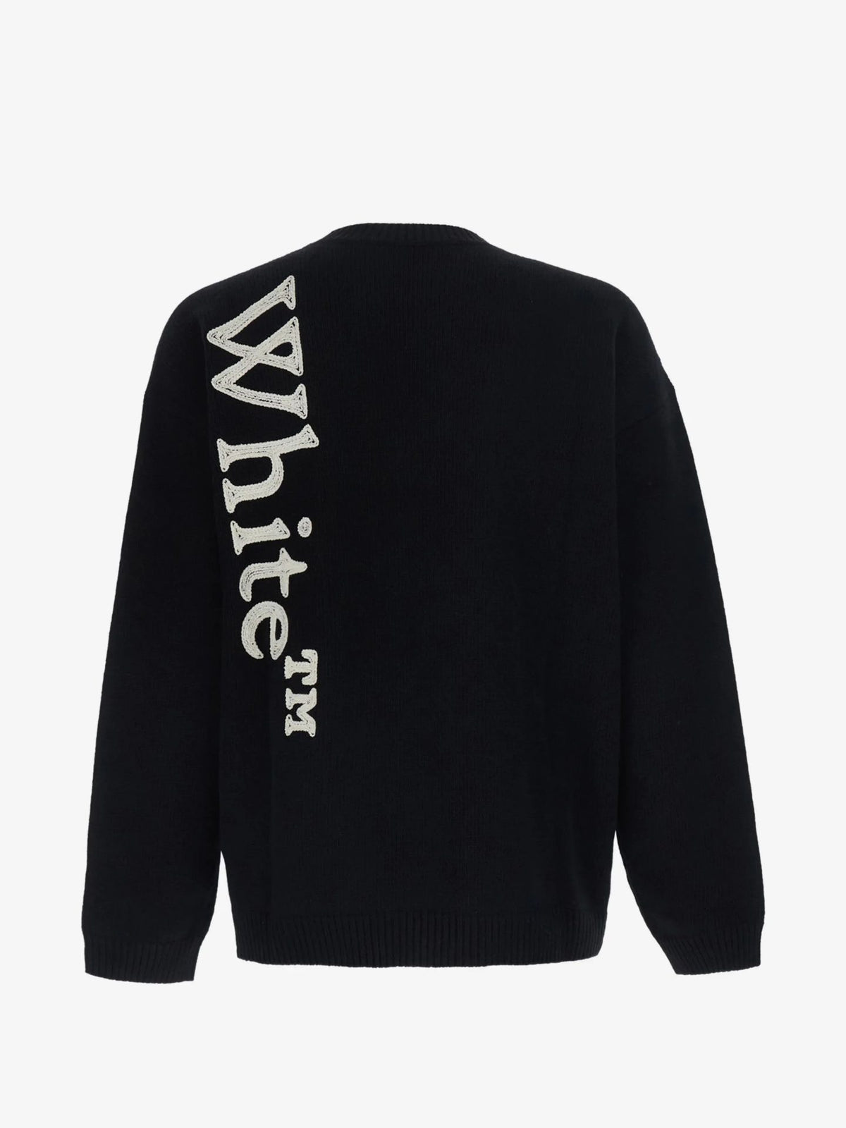 Vertical Bookish Knit Crewneck - Nero
