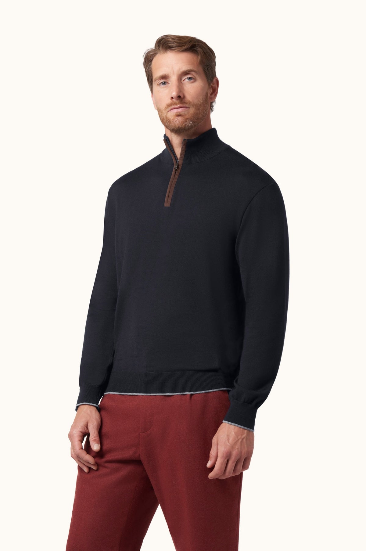 Maglia Zip Lana - Nessuno