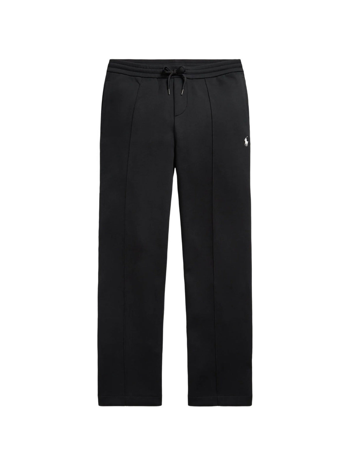 Pantaloni A Gamba Larga Con Coulisse - Nero