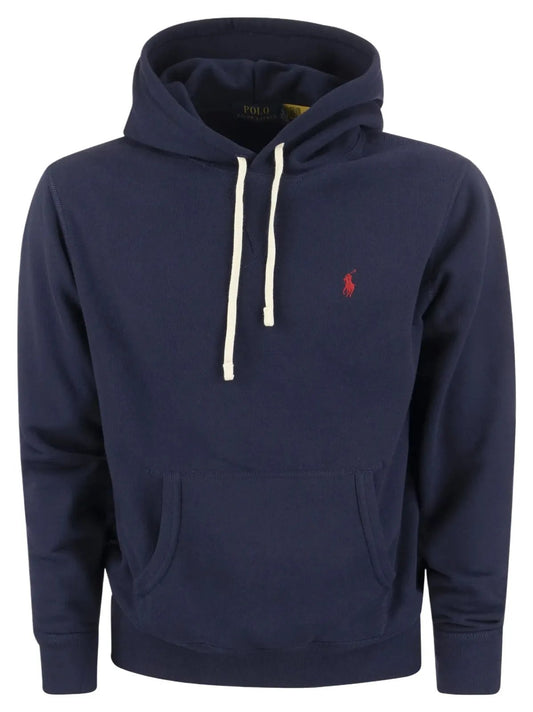 Felpa Con Cappuccio In Pile - Blu