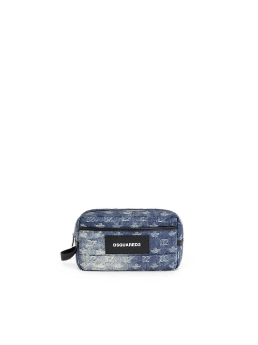 Beauty Case D2 Monogram - Azzurro