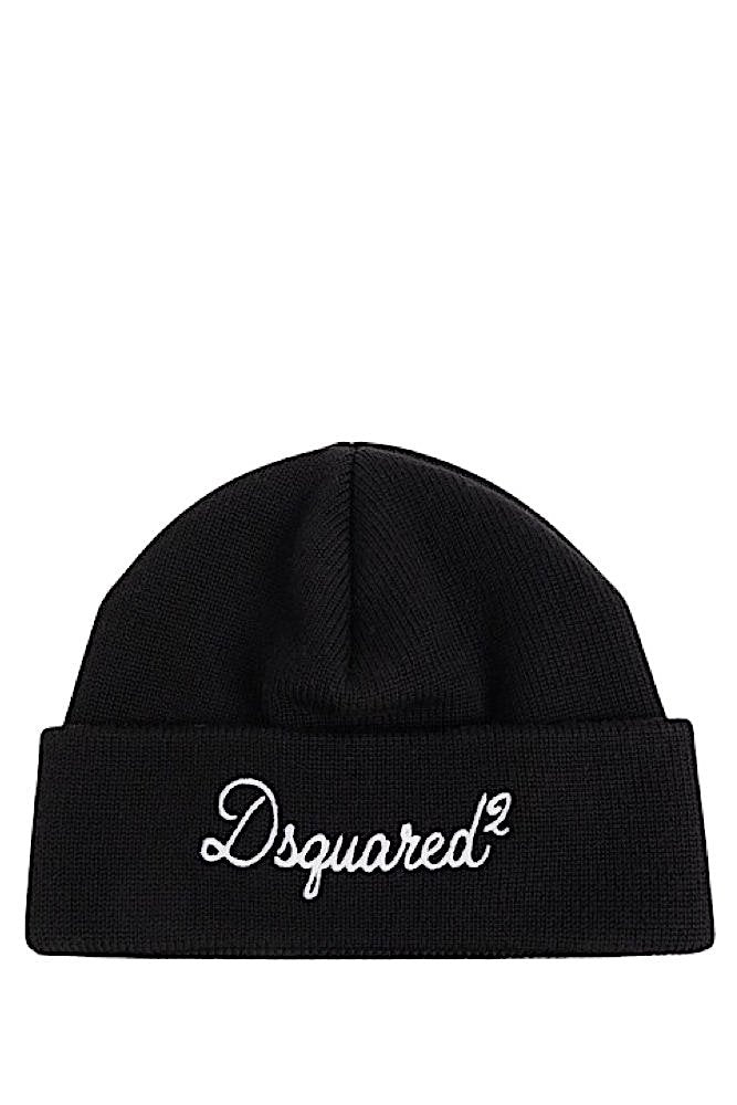 Dsquared2 - Knit Beanie Lana - Nero