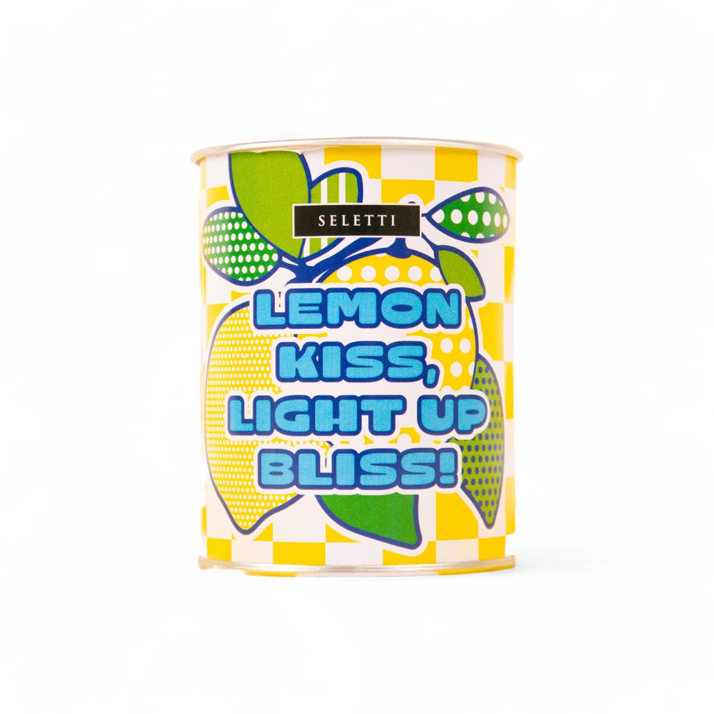 Seletti - Candela "Flirty Glow" In Cera E Latta Ø 7,5 H. 9,7 Cm - Lemon - Nessuno