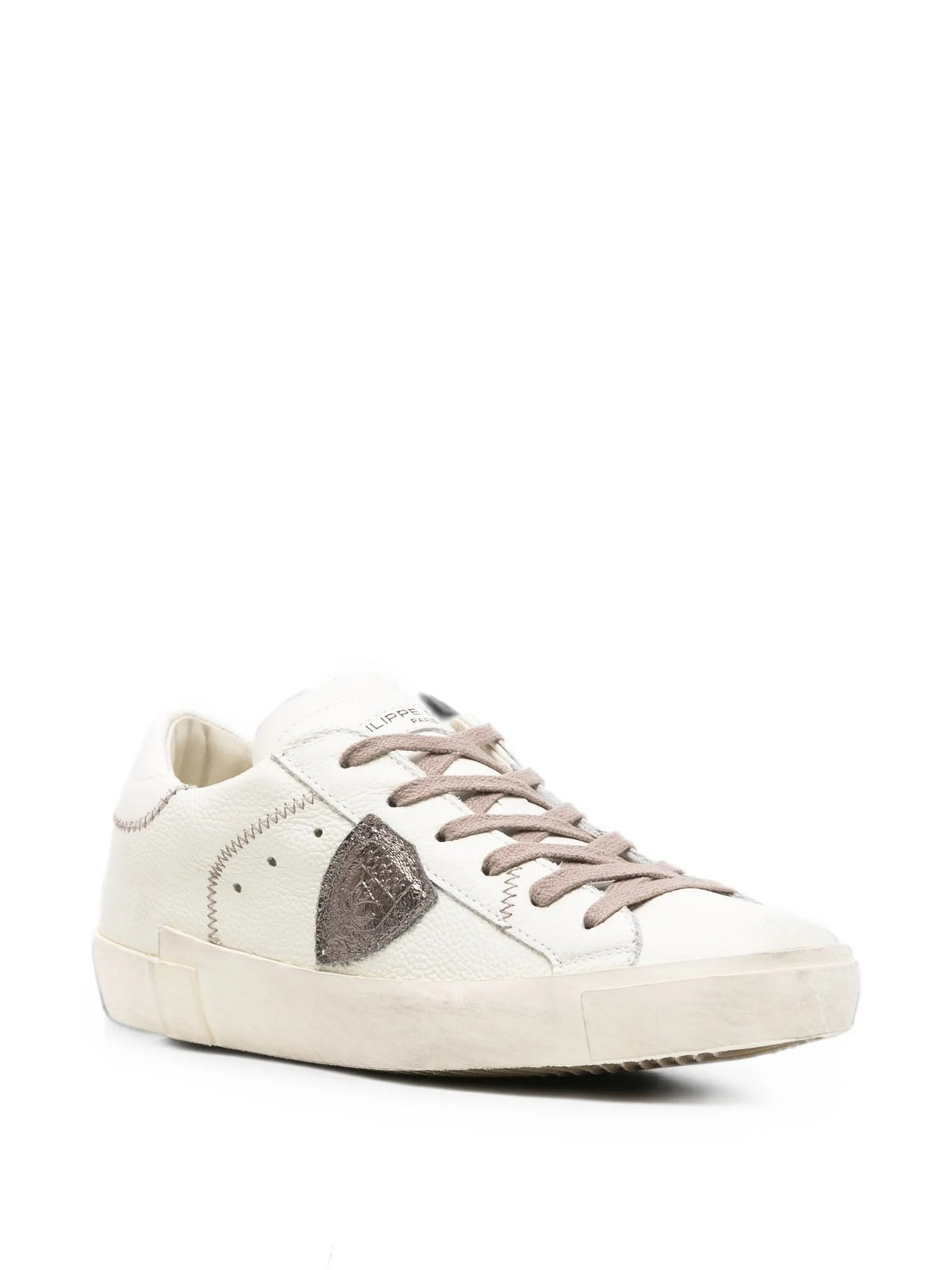 Sneakers Prsx Leopardate - Bianco
