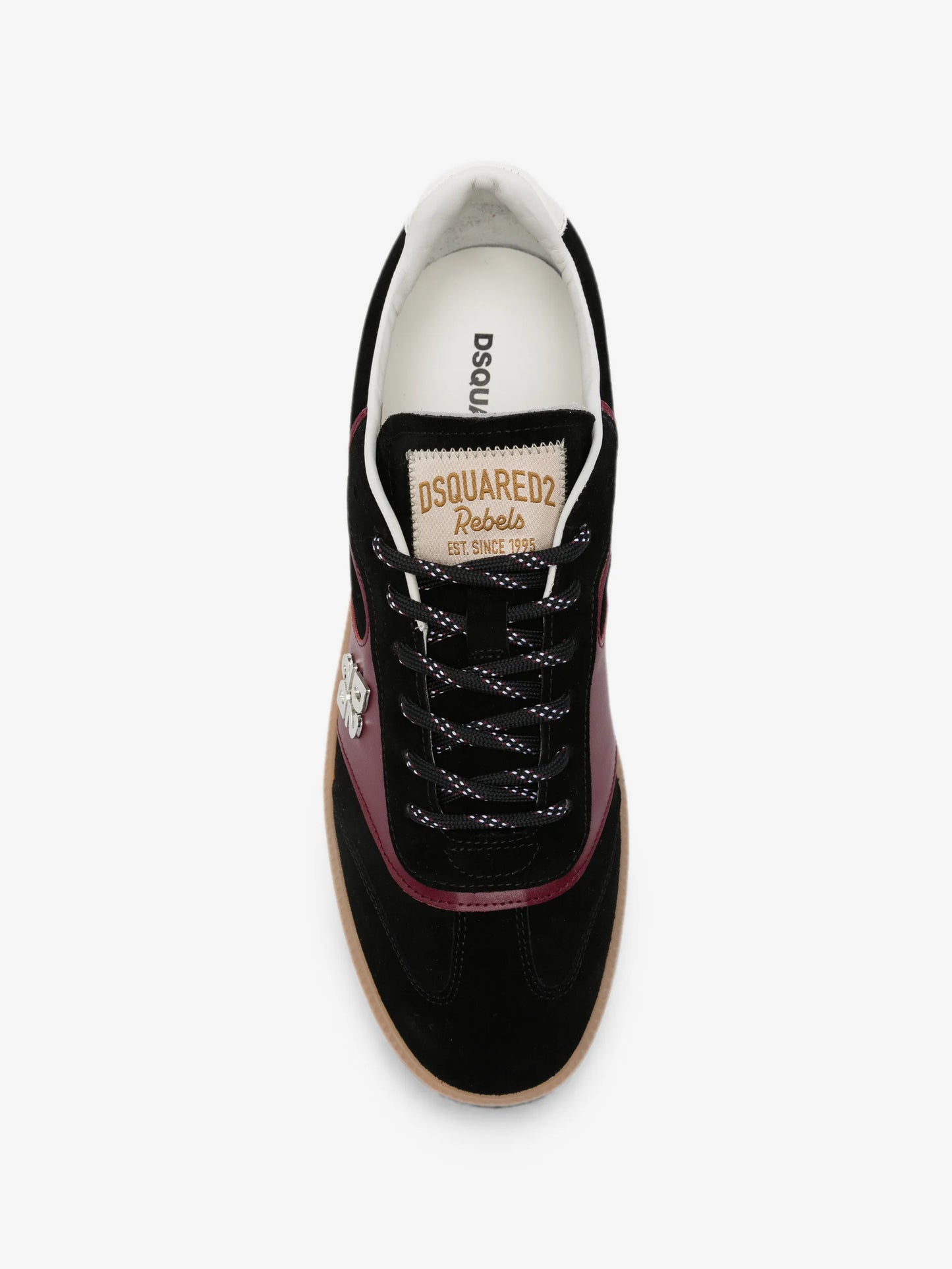 Dsquared2 - Sneakerscrosta+Vitello - Nero / Bordo