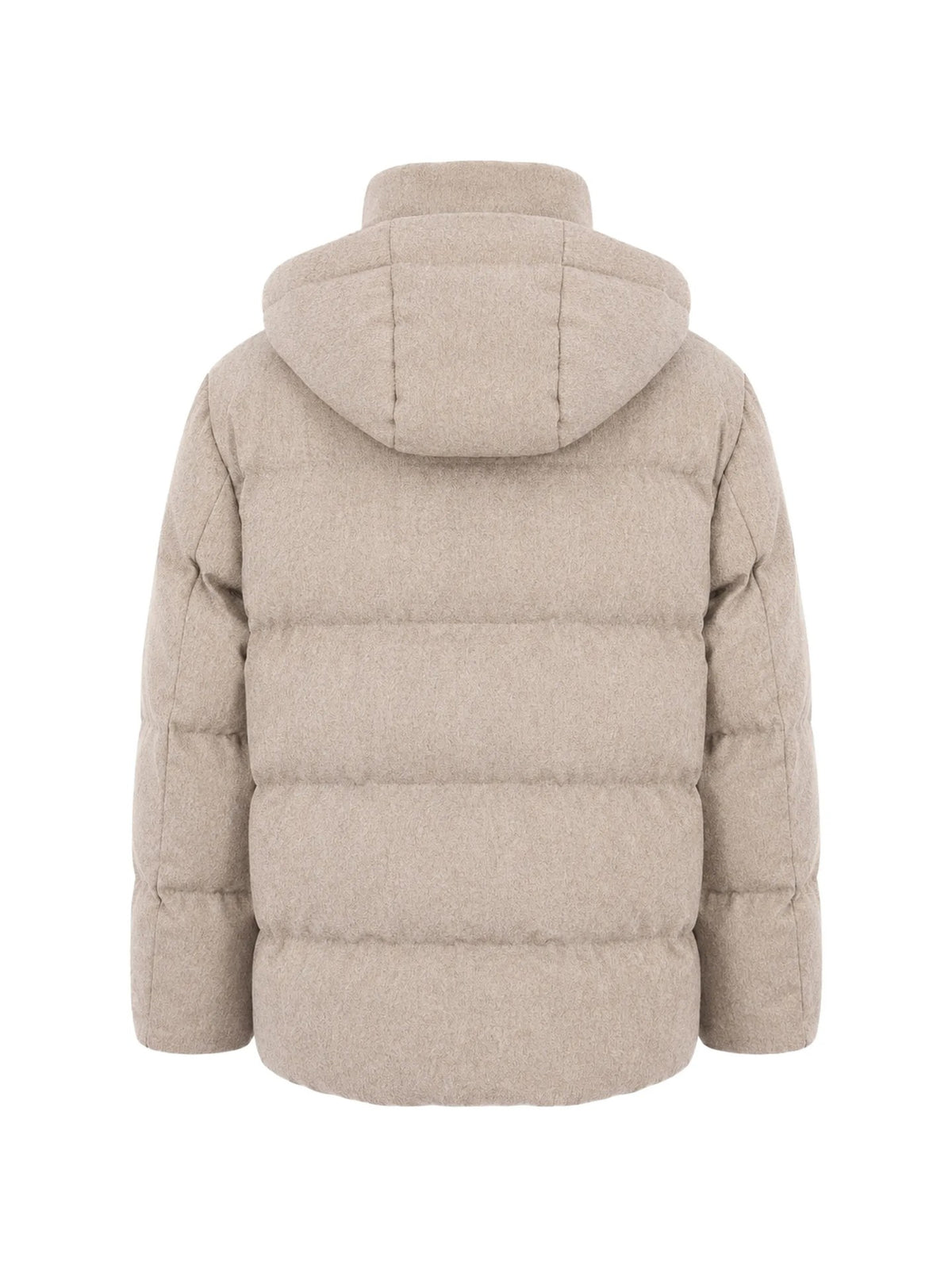 Giacca In Cashmere Con Cappuccio - Beige