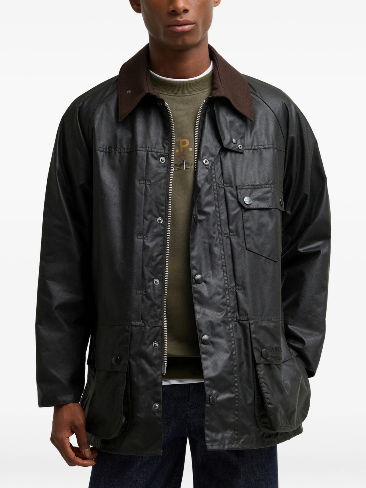 Barbour X Apc Beaufort - Dark Sage