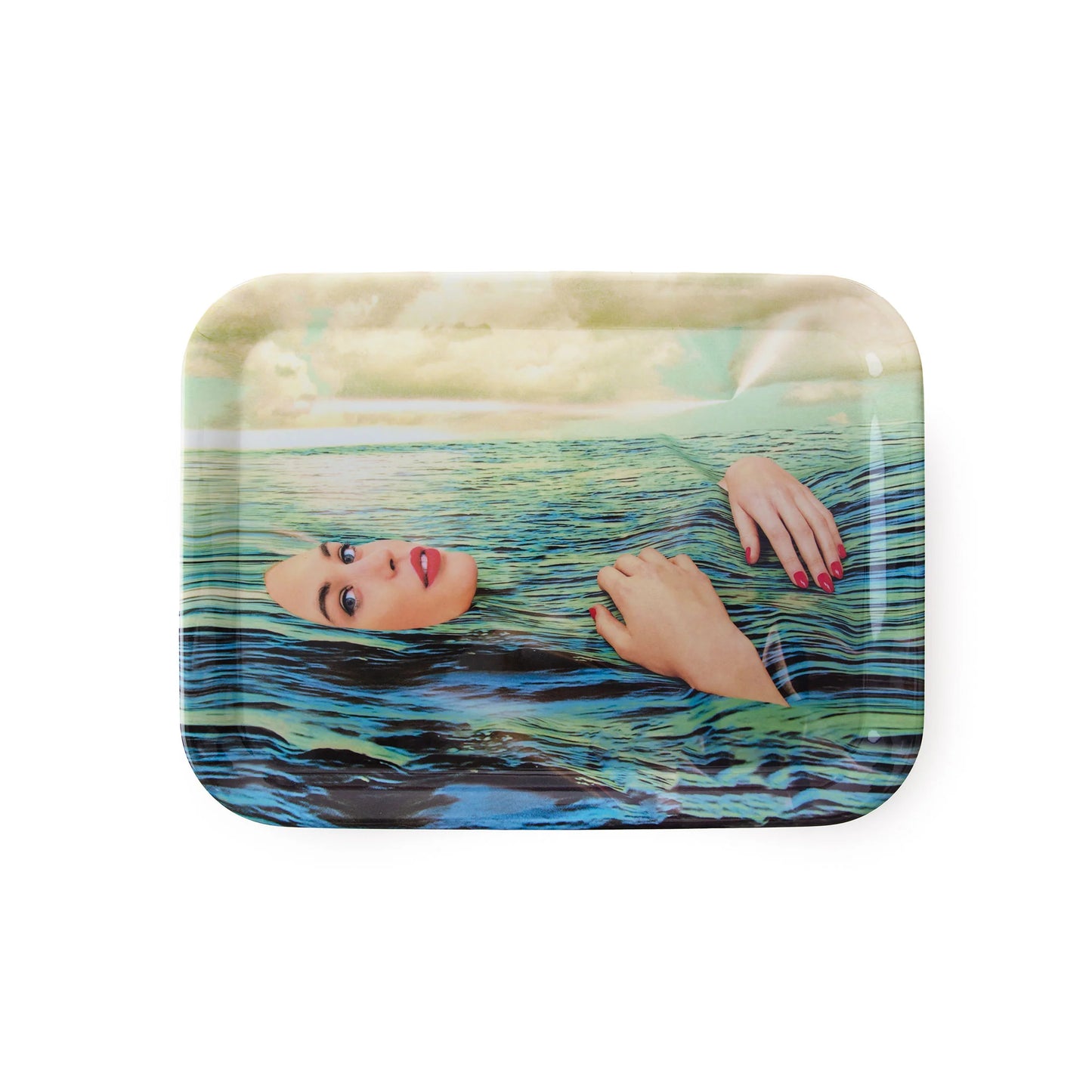 Seletti - Vassoio In Melamina "Toiletpaper"Cm.32x43,5 - Sea Girl - Multicolor