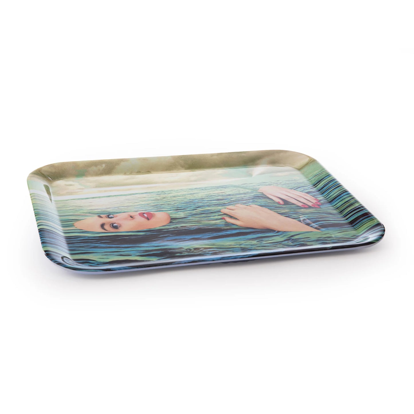 Seletti - Vassoio In Melamina "Toiletpaper"Cm.32x43,5 - Sea Girl - Multicolor