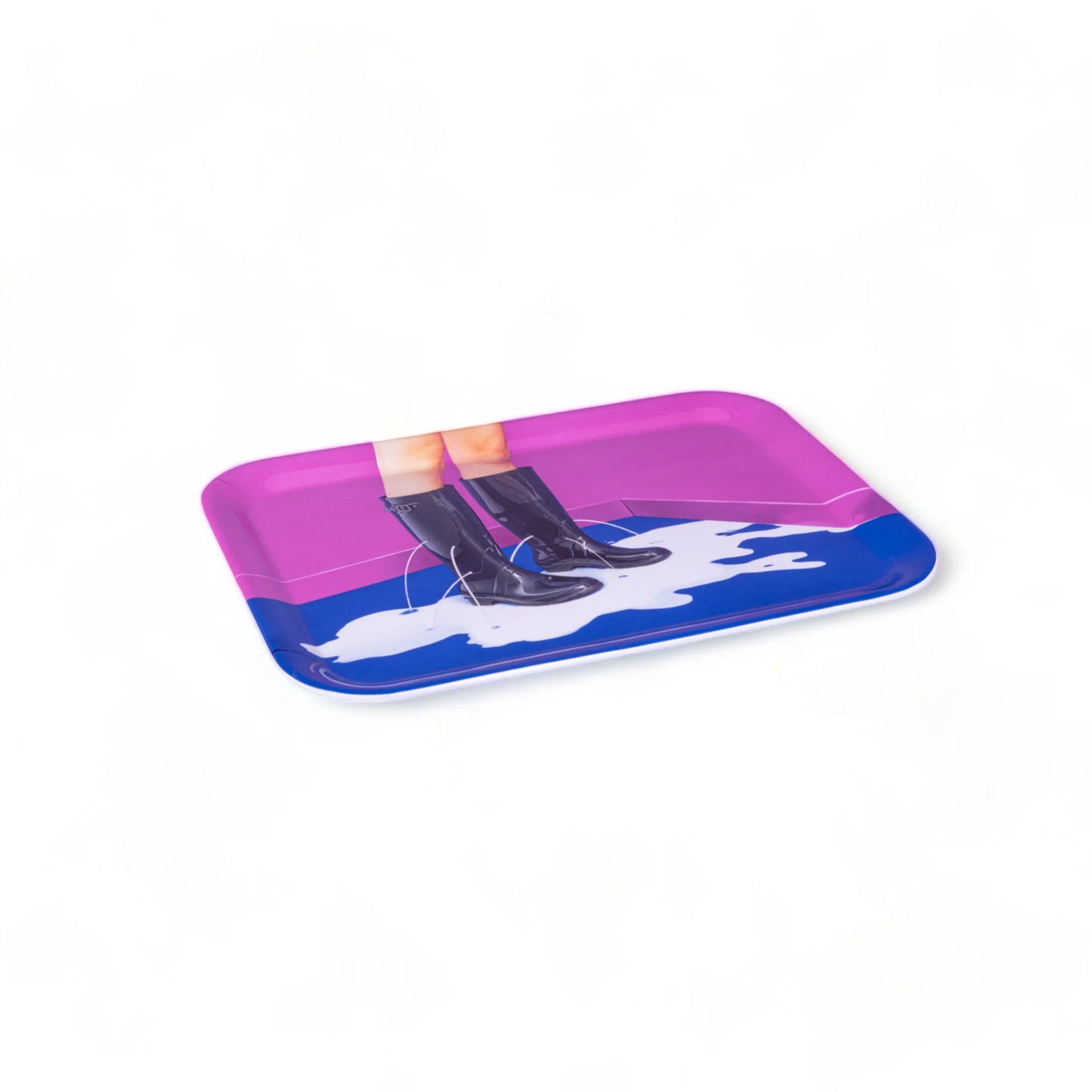 Seletti - Vassoio In Melamina "Toiletpaper" Cm.32x43,5 - Milky Boots - Multicolor