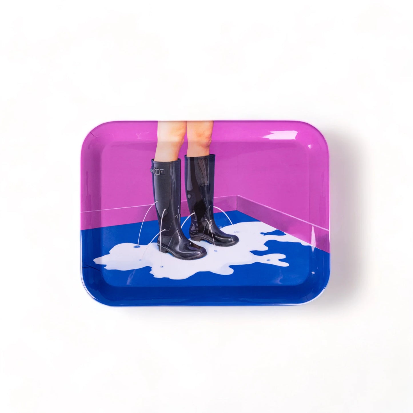 Seletti - Vassoio In Melamina "Toiletpaper" Cm.32x43,5 - Milky Boots - Multicolor
