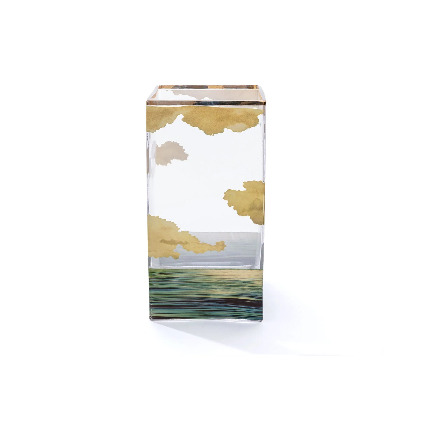 Seletti - Vaso In Vetro "Toiletpaper" Cm. 15x15 H.30 - Sea Girl - Multicolor
