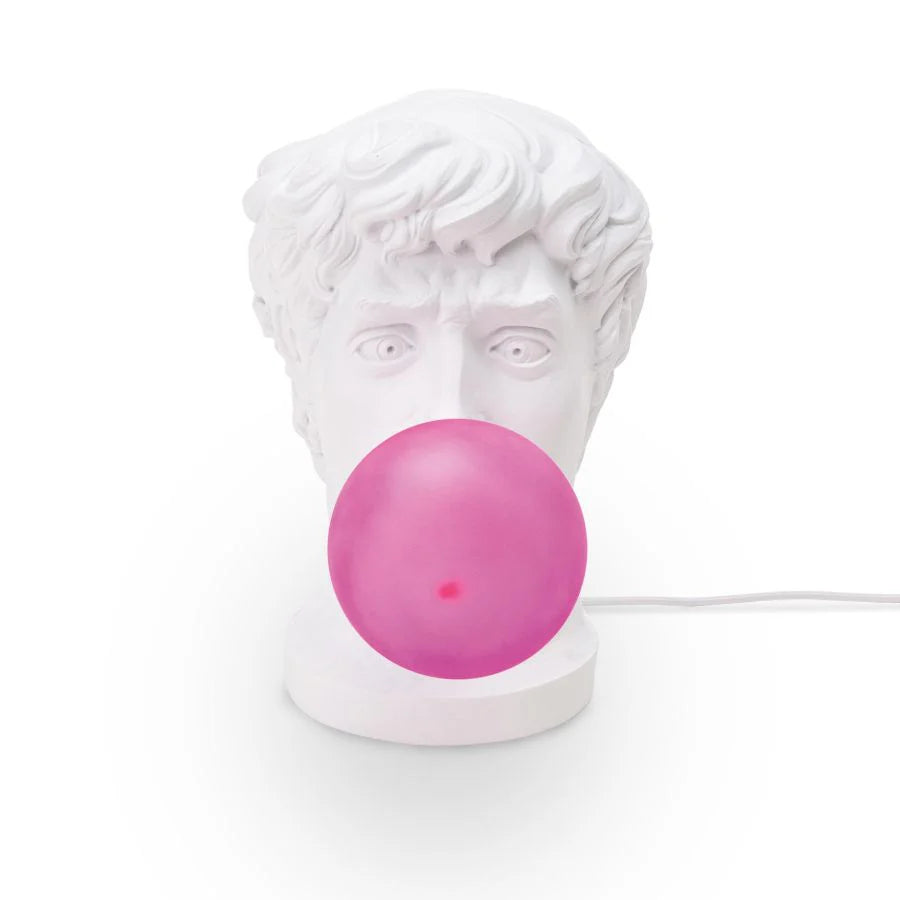 Seletti - Lampada In Resina "Wonder Times" Cm.21x32 H.40,5 - Bianco