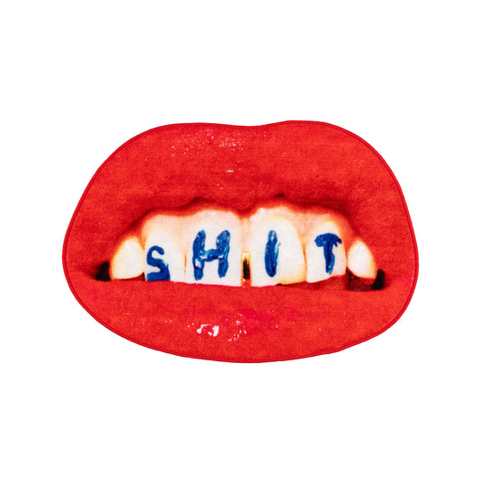 Seletti - Tappeto Bagno "Toiletpaper Home" Cm 60 × 90 - Shit (Sagomato) - Rosso