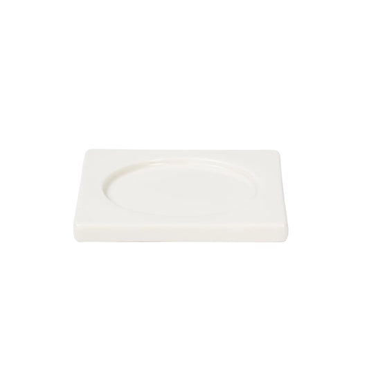 Seletti - Supporto In Porcellana Per Candela - 10 X 10 H. 1 Cm - Bianco - Bianco