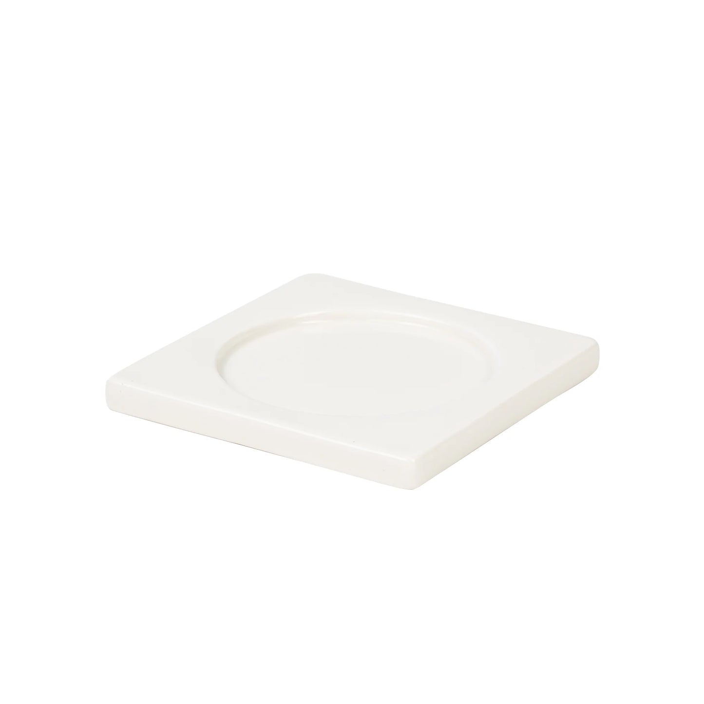 Seletti - Supporto In Porcellana Per Candela - 10 X 10 H. 1 Cm - Bianco - Bianco