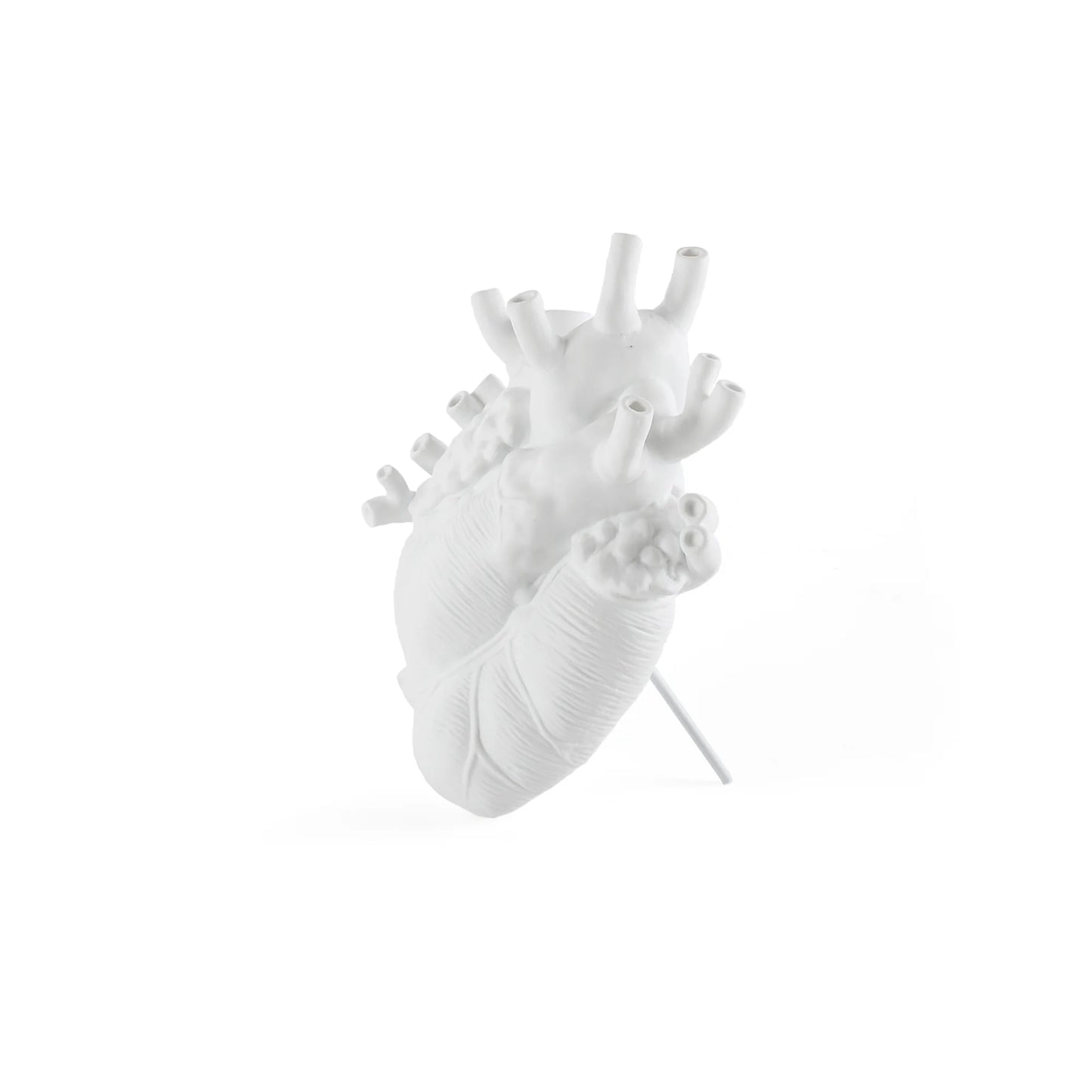 Seletti - Vaso In Porcellana "Love In Bloom" Cm.16,5x9 H.25 - Bianco