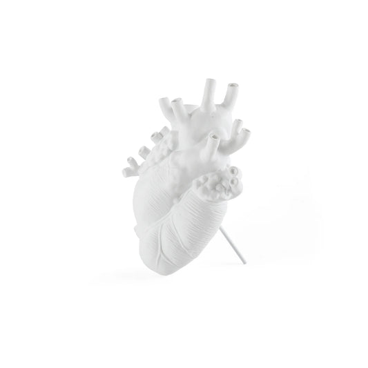Seletti - Vaso In Porcellana "Love In Bloom" Cm.16,5x9 H.25 - Bianco