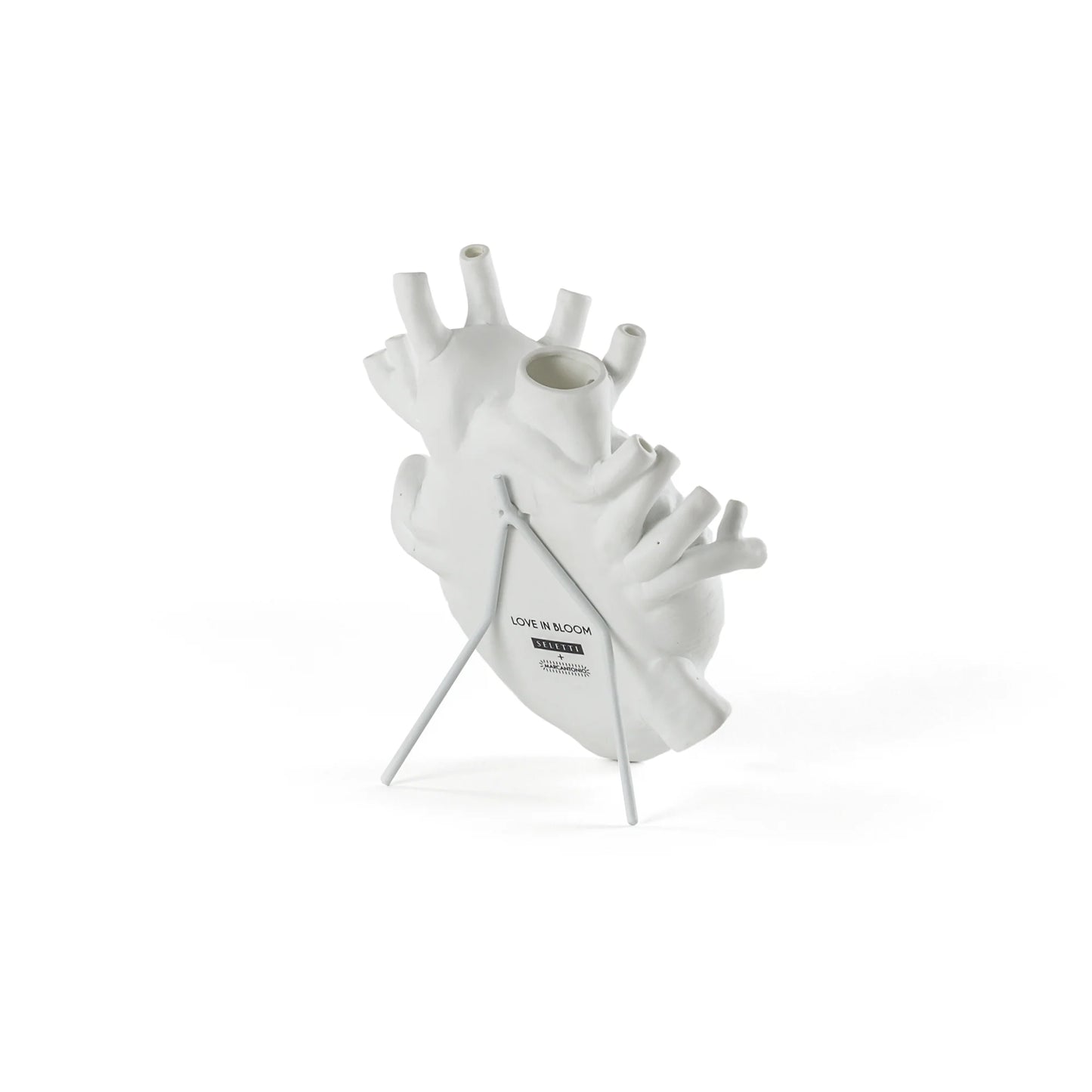 Seletti - Vaso In Porcellana "Love In Bloom" Cm.16,5x9 H.25 - Bianco