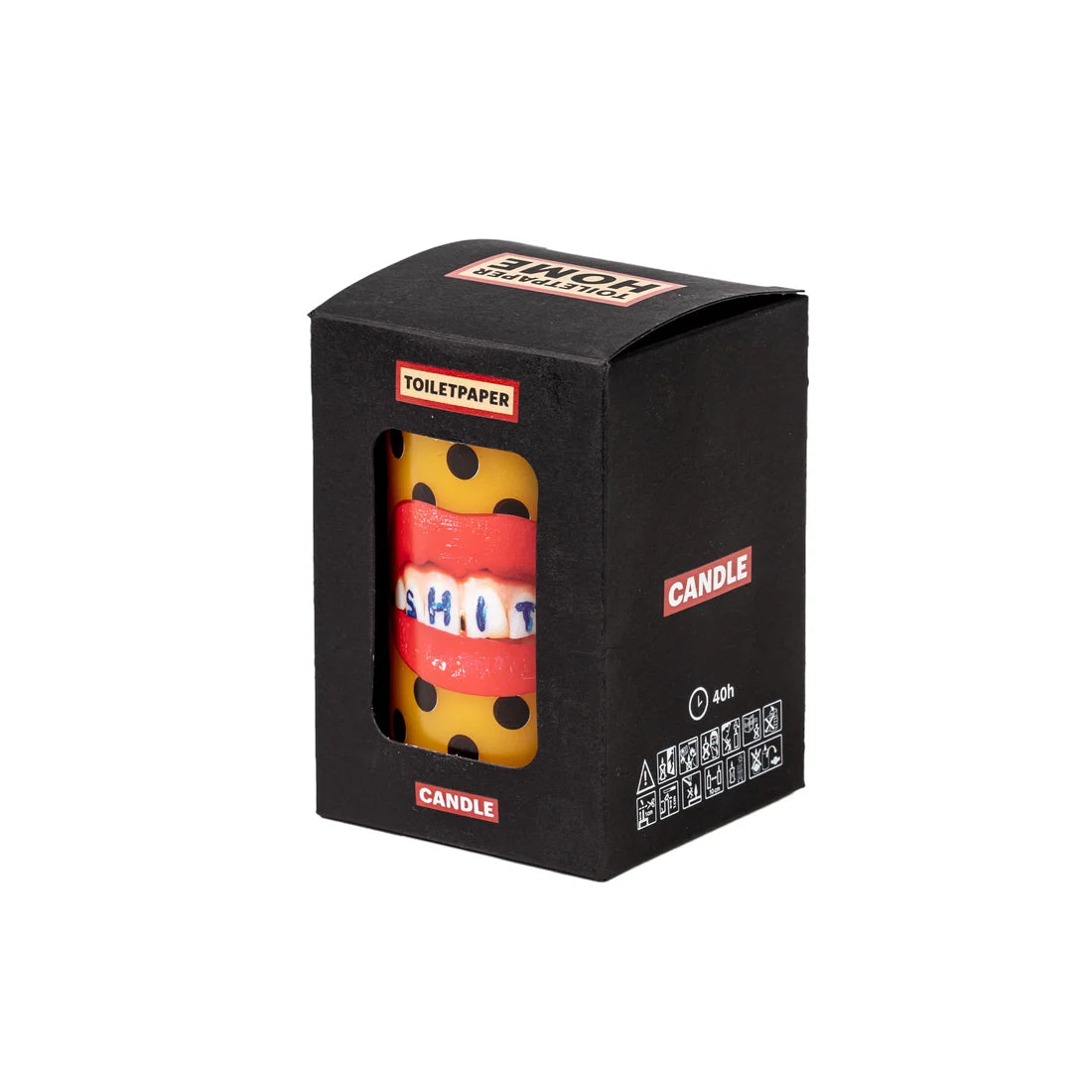 Seletti - Candela Grande Toiletpaper "Shit" Cm 7x7 H. 10 -